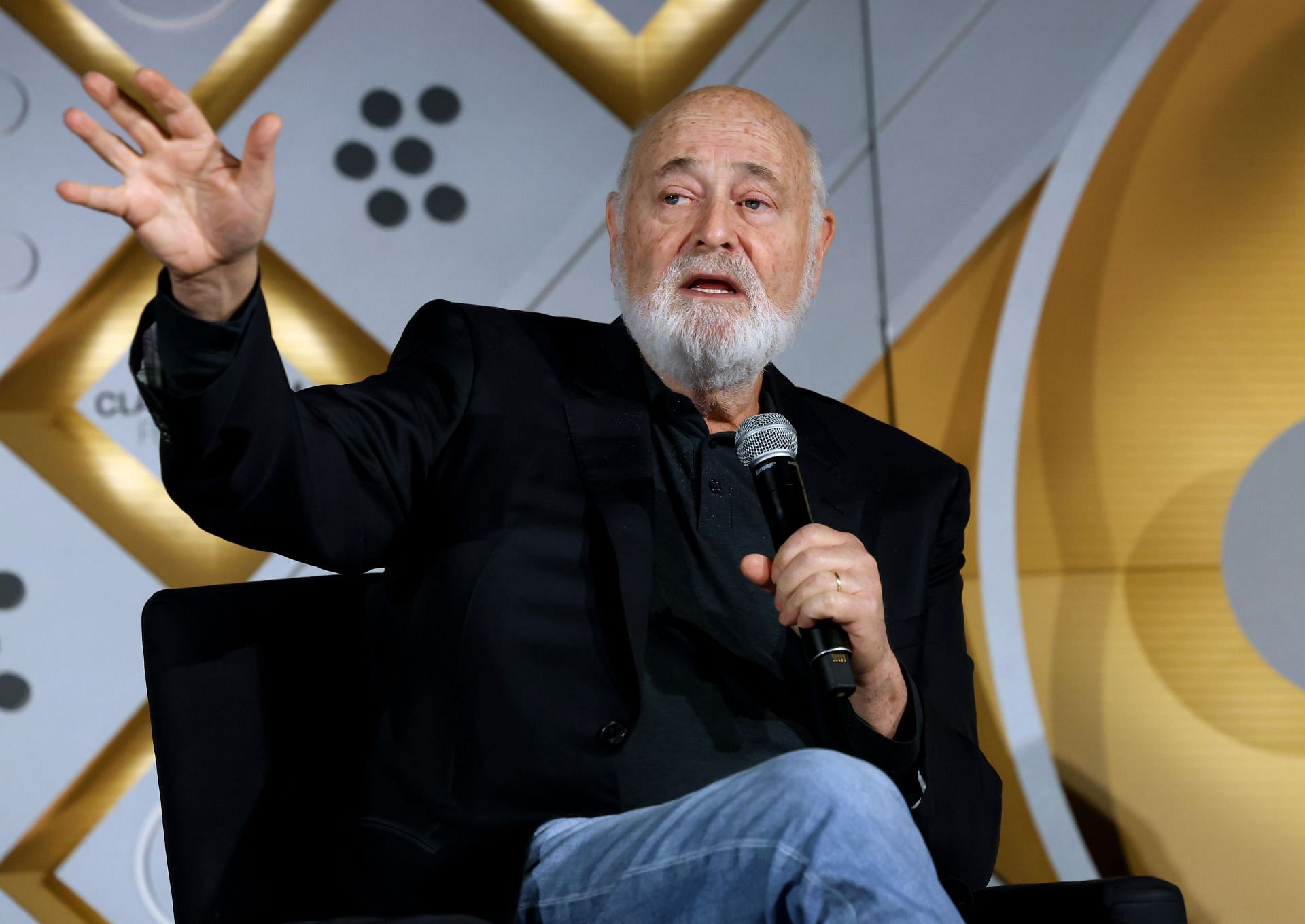 Rob Reiner speaks onstage at the screening of "Misery" during the 2025 TCM Classic Film Festival at TCL Chinese Theatre on April 25, 2025 in Hollywood, California. (Image via Getty)